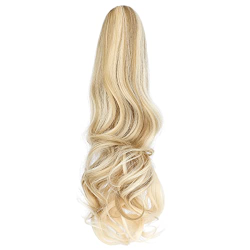 Ponytail Hairpiece Extension Clip in Claw 18" Curly Wavy PonyTails