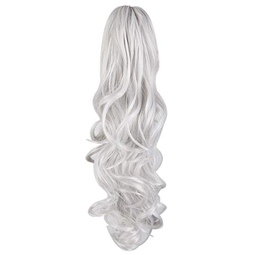 Ponytail Hairpiece Extension Clip in Claw 18" Curly Wavy PonyTails