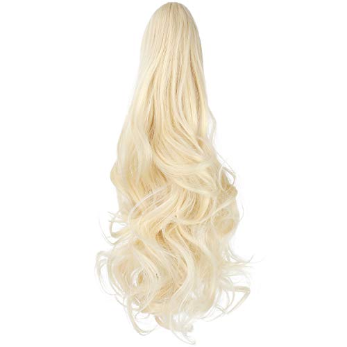 Ponytail Hairpiece Extension Clip in Claw 18" Curly Wavy PonyTails