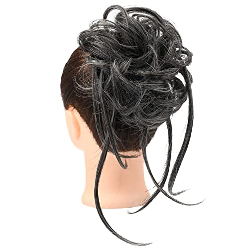 Lange zerzauste Hochsteckfrisur Haarknoten