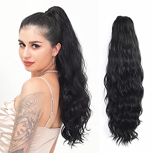 Claw Clip Ponytail Extension Long Curly Hair Pieces for Women