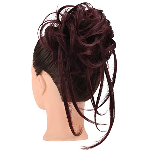 Lange zerzauste Hochsteckfrisur Haarknoten
