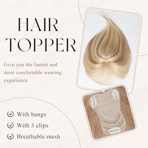 Natural Realistic Toppers with Bangs