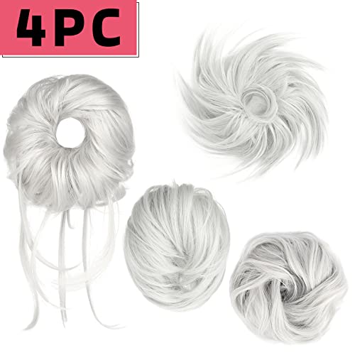 Messy Bun Hair Pieces, 4 Pieces