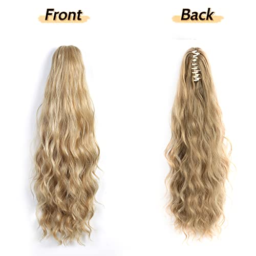 Claw Clip Ponytail Extension Long Curly Hair Pieces for Women