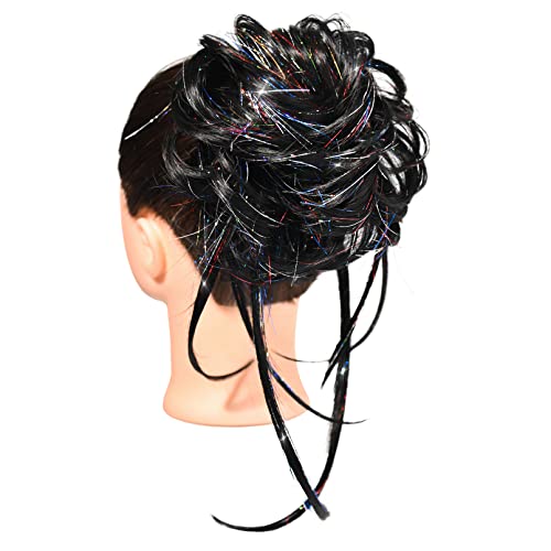 Lange zerzauste Hochsteckfrisur Haarknoten