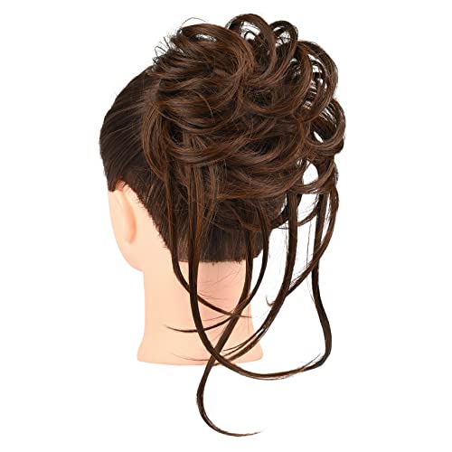 Lange zerzauste Hochsteckfrisur Haarknoten