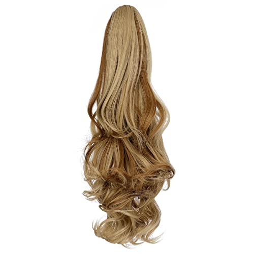 Ponytail Hairpiece Extension Clip in Claw 18" Curly Wavy PonyTails