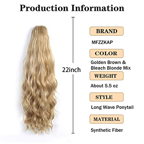 Claw Clip Ponytail Extension Long Curly Hair Pieces for Women