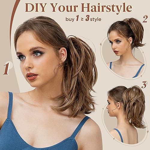 8inch Claw Clip Short Ponytail