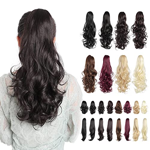 Claw Clip Ponytail Extension Long Curly Hair Pieces for Women