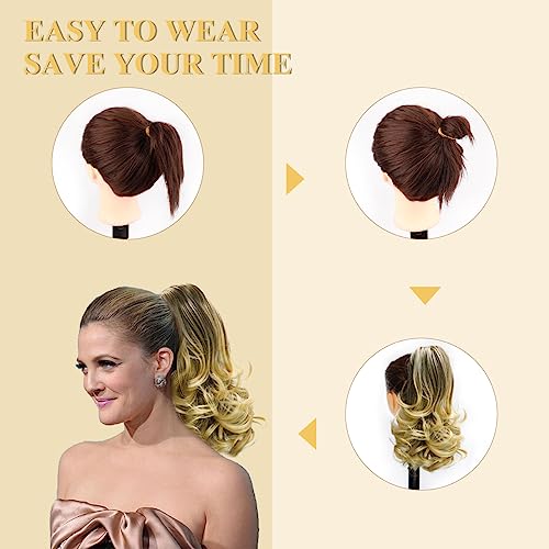 Short Curly Ponytail Natural Wavy Ponytail Extension