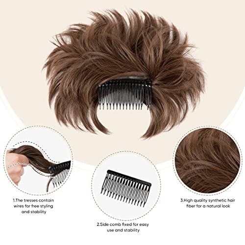 Clip de peigne latéral Messy Bun dans les postiches Easy Hair Bun