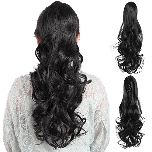 Claw Clip Ponytail Extension Long Curly Hair Pieces for Women
