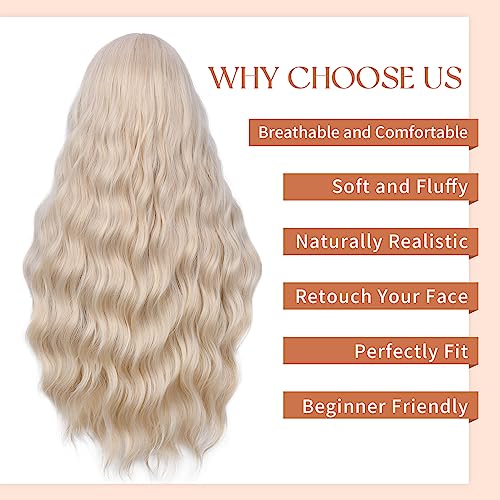 Barbie Blonde Long Curly Wig 28 Inch