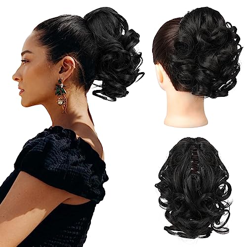 Ponytail Extension Short Curly Claw Clip Ponytails