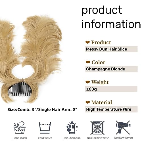 Adjustable Versatile Tousled Updo Easy Wear Hair Bun