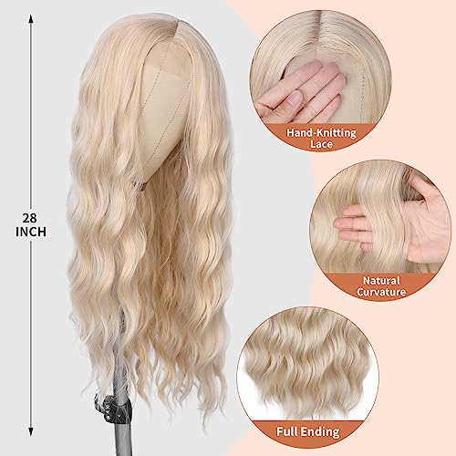 Barbie Blonde Long Curly Wig 28 Inch