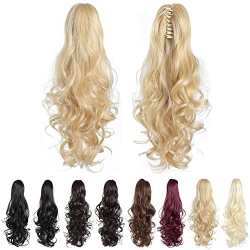 Claw Clip Ponytail Extension Long Curly Hair Pieces for Women