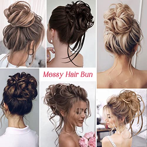 Messy Bun Hair Pieces, 4 Pieces