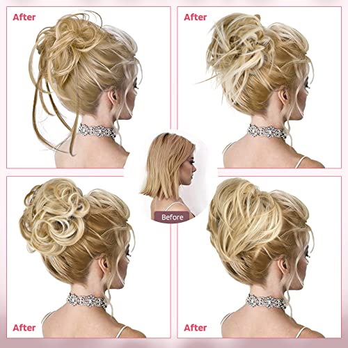 Messy Bun Hair Pieces, 4 Pieces