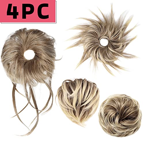 Messy Bun Hair Pieces, 4 Pieces