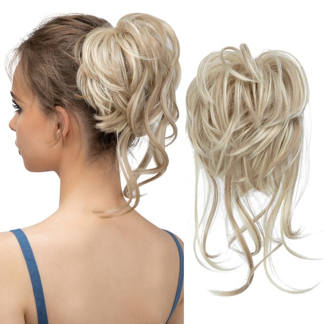 Messy Bun Wellige Haarknotenverlängerung