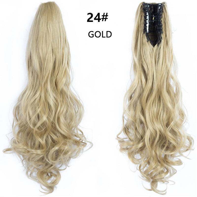 Claw Clip Curly Ponytail