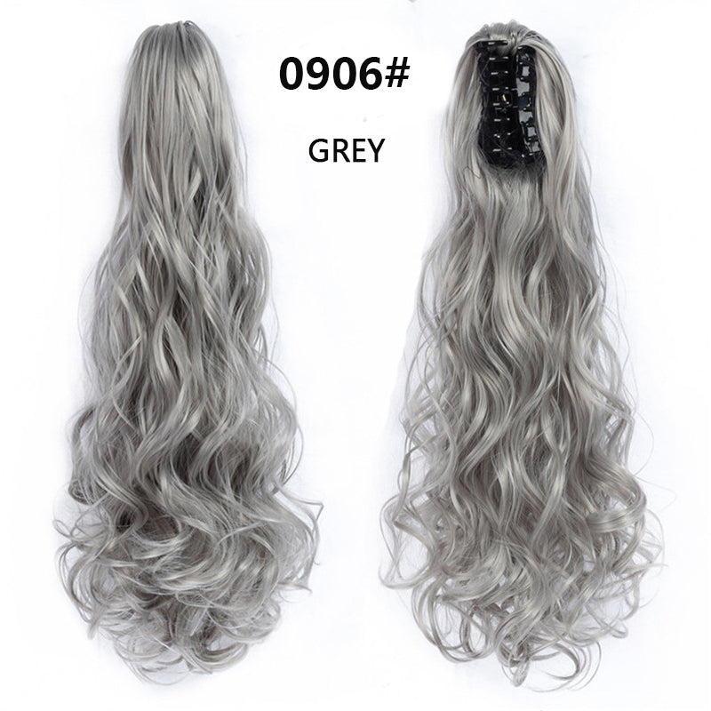 Claw Clip Curly Ponytail