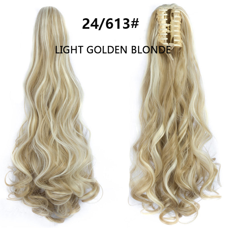 Claw Clip Curly Ponytail