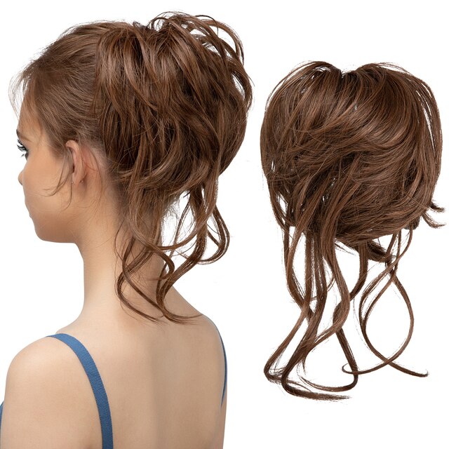 Messy Bun Wellige Haarknotenverlängerung