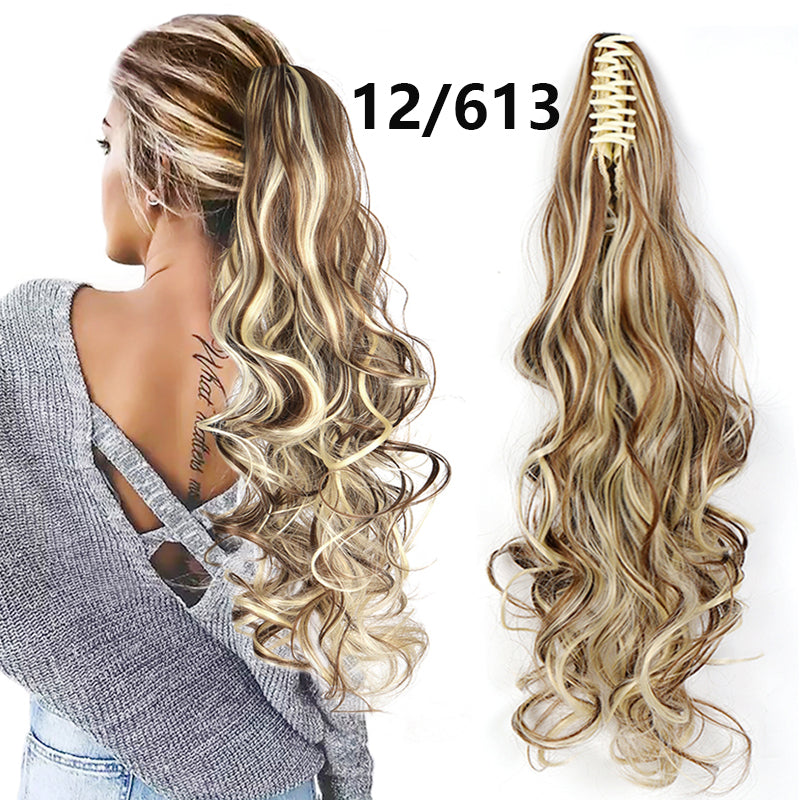 Claw Clip Curly Ponytail