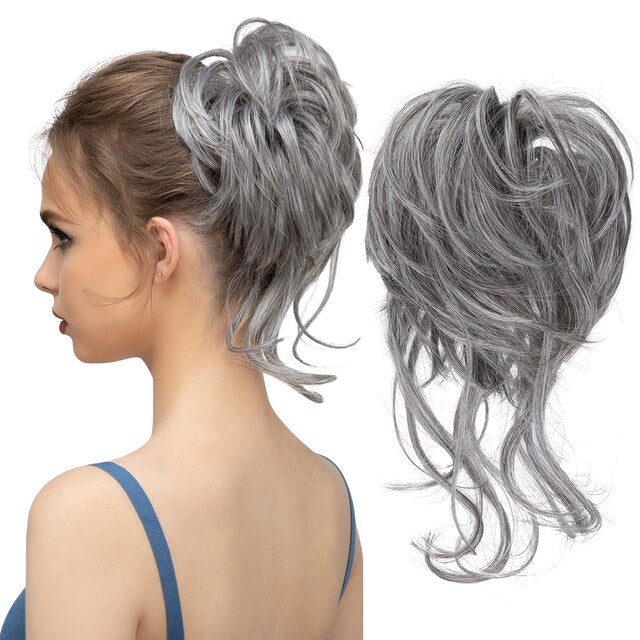 Messy Bun Wellige Haarknotenverlängerung