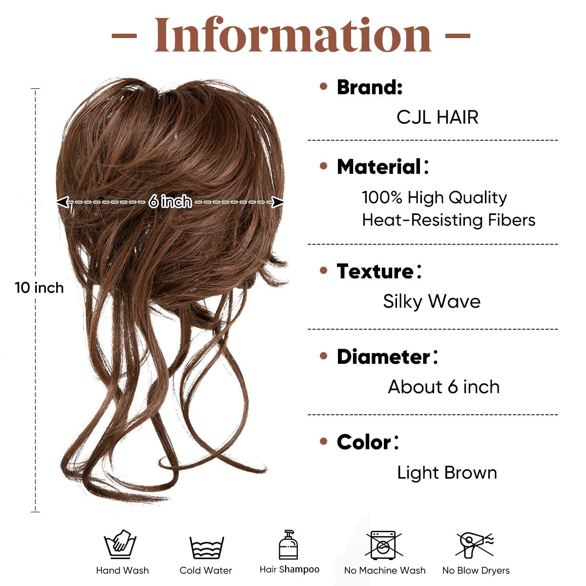 Messy Bun Wellige Haarknotenverlängerung
