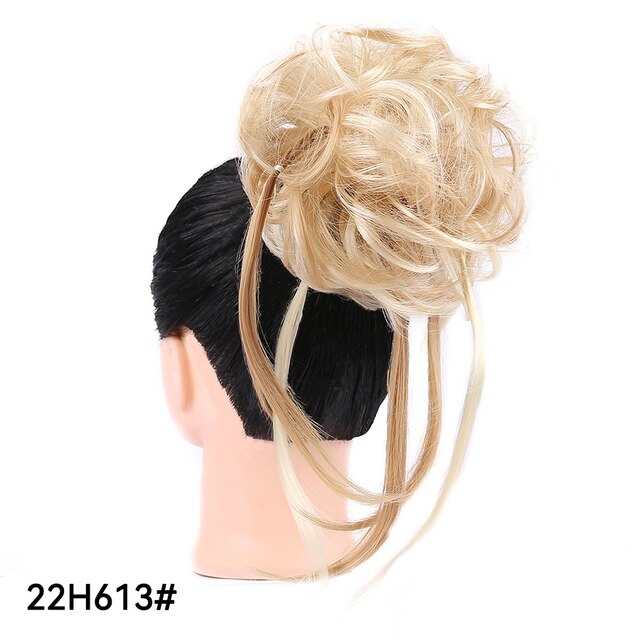 Long Tousled Updo Hair Bun Messy Bun