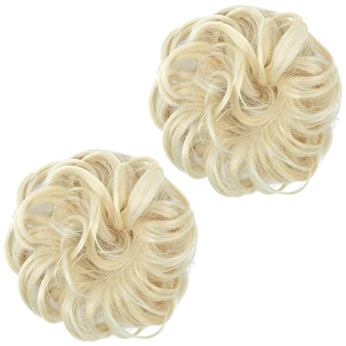 2 STÜCKE Messy Bun Haarteil Pferdeschwanzverlängerung