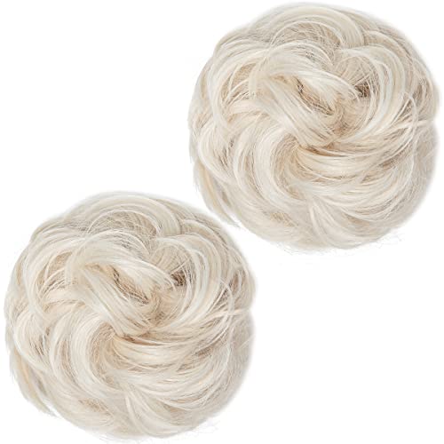 2 STÜCKE Messy Bun Haarteil Pferdeschwanzverlängerung