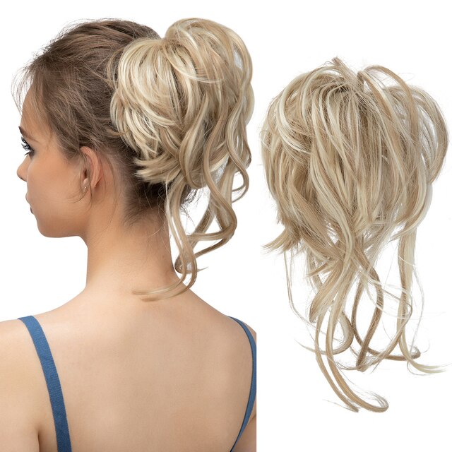 Messy Bun Wellige Haarknotenverlängerung
