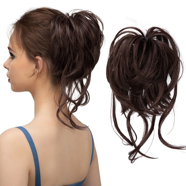 Messy Bun Wellige Haarknotenverlängerung