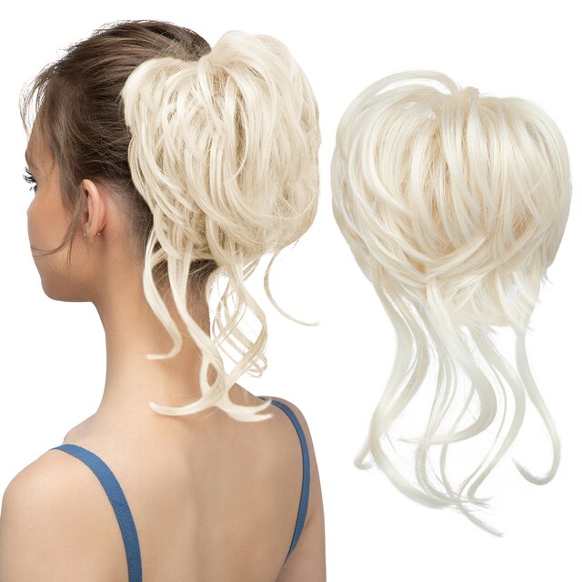 Messy Bun Wellige Haarknotenverlängerung