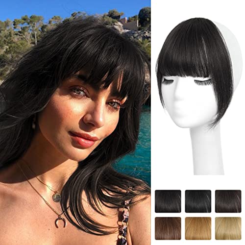 Clip in Bangs Frange incurvée pour un usage quotidien