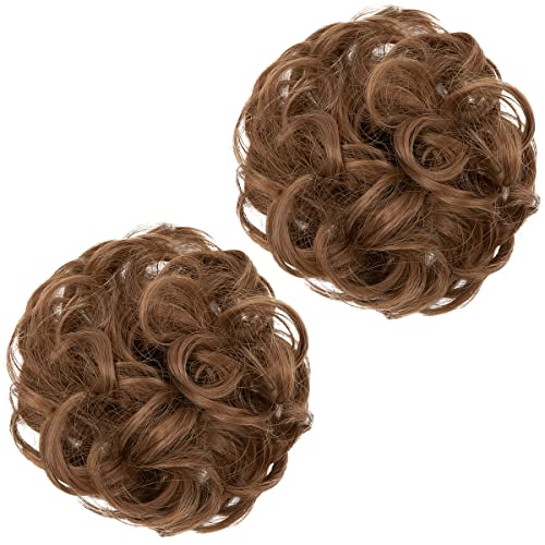 2 STÜCKE Messy Bun Haarteil Pferdeschwanzverlängerung