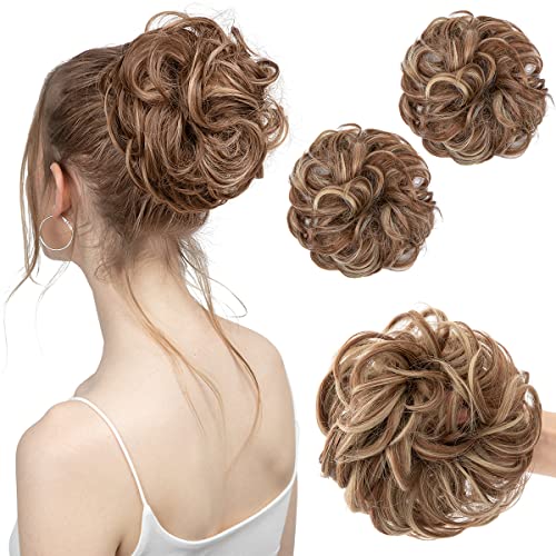 2 STÜCKE Messy Bun Haarteil Pferdeschwanzverlängerung