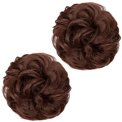 2 STÜCKE Messy Bun Haarteil Pferdeschwanzverlängerung