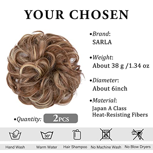 2 STÜCKE Messy Bun Haarteil Pferdeschwanzverlängerung