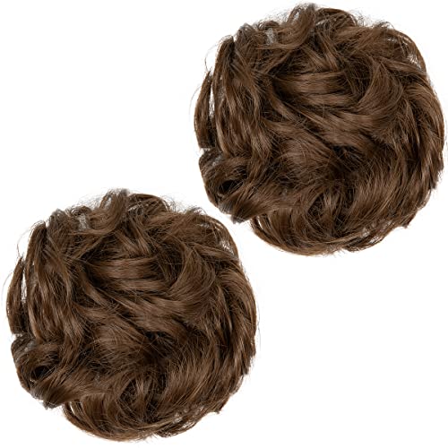 2 STÜCKE Messy Bun Haarteil Pferdeschwanzverlängerung