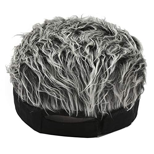 Novelty Hair Visor Sun Cap Wig