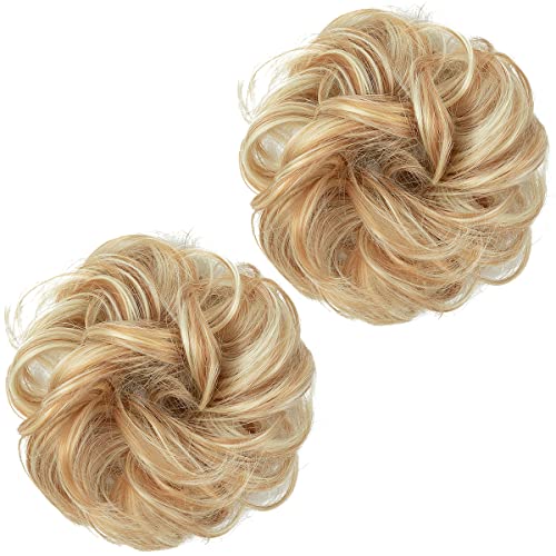 2 STÜCKE Messy Bun Haarteil Pferdeschwanzverlängerung