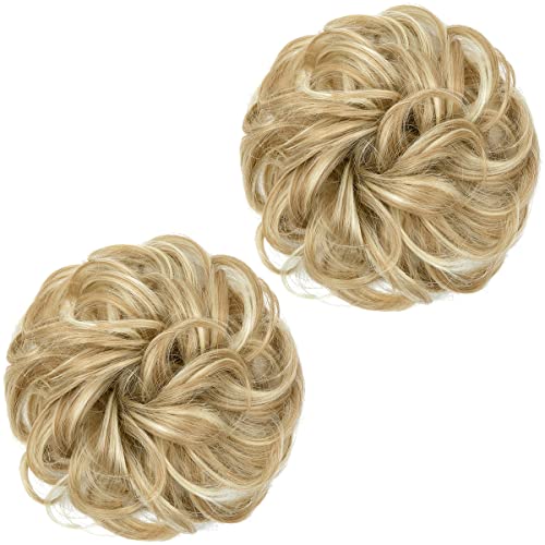 2 STÜCKE Messy Bun Haarteil Pferdeschwanzverlängerung