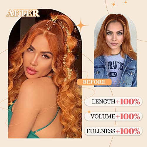 Ponytail Extension, 26 Inch Long Wavy Drawstring Ponytail for Women Dark Brown Pony Tail Hair Extension Synthetic Hairpiece for Daily Use